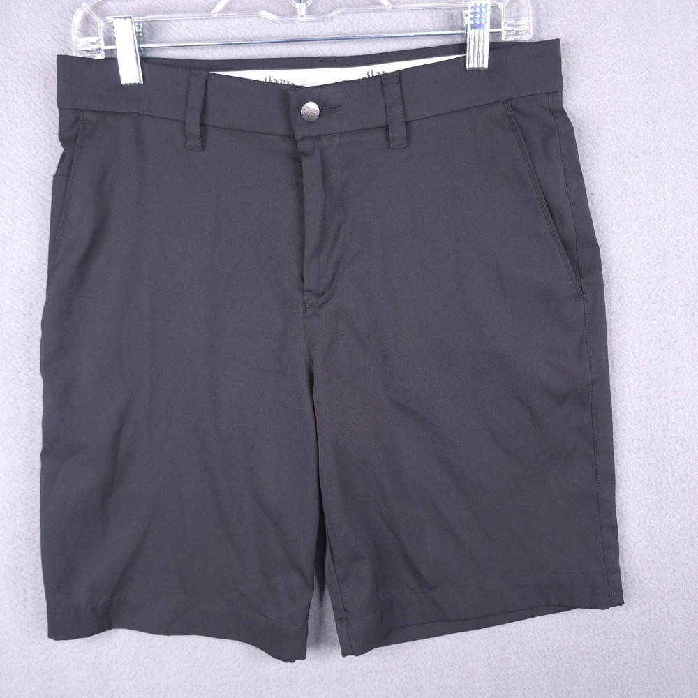 Callaway Golf Shorts Flat Front Black 30 Performance Stretch Active Sporty